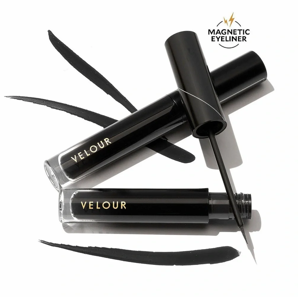 Velour Lash & Go 3-in-1 Eyeliner + Magnetic Lash Adhesive • Black • Full Size